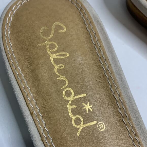 Splendid Cream Fringe Baldwyn Slide Flat Boho Sandals S-100 Size 9 - Picture 4 of 10